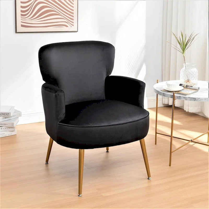 Fauteuil élégant en velours
